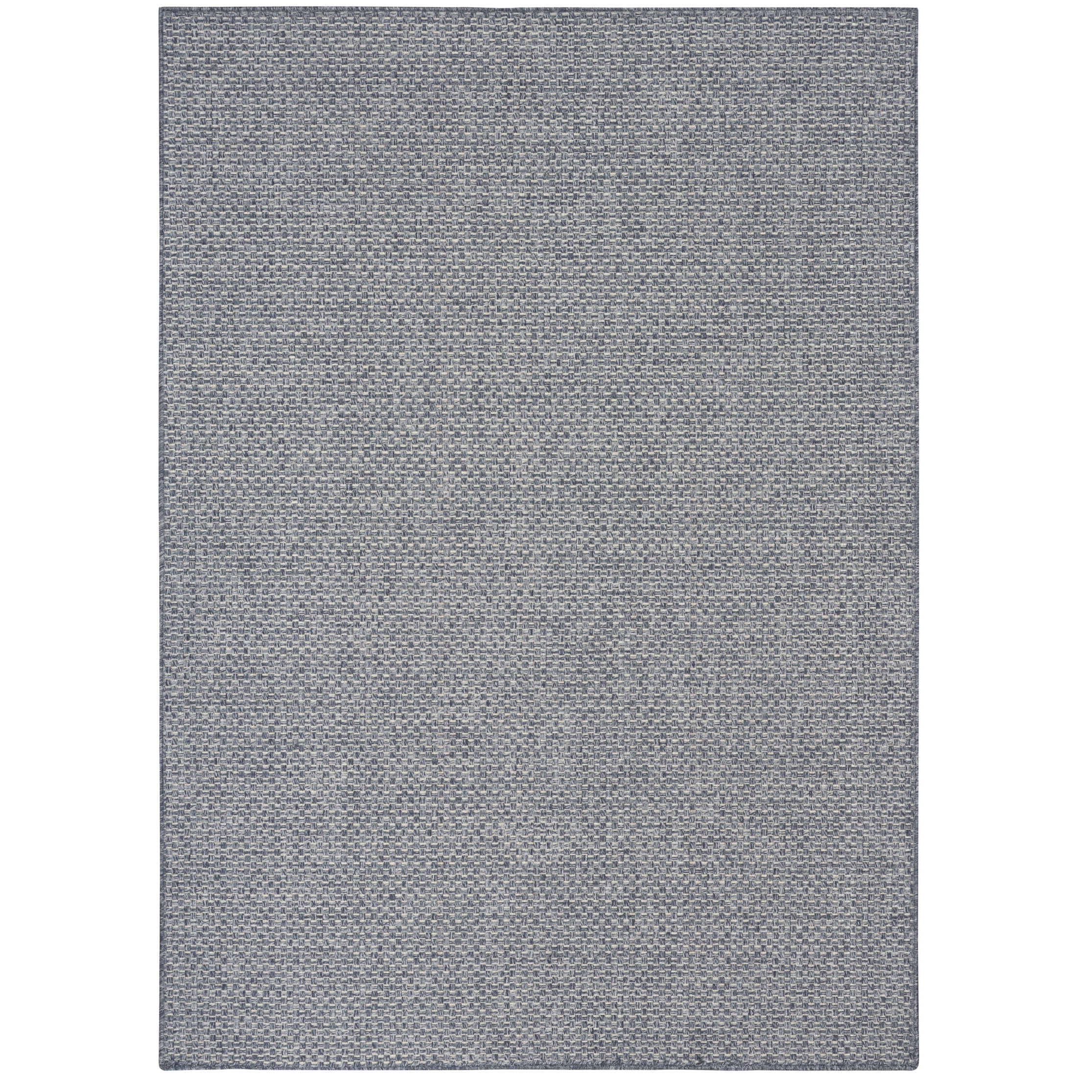Nourison Tulum 5'3" x 7' Denim Outdoor Rug