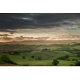 thumbnail image 2 of Jaynes Gallery 14x11 Black Ornate Wood Framed with Double Matting Museum Art Print Titled - Europe-Italy-Tuscany-Val d Orcia-Belvedere farmhouse at sunrise, 2 of 4