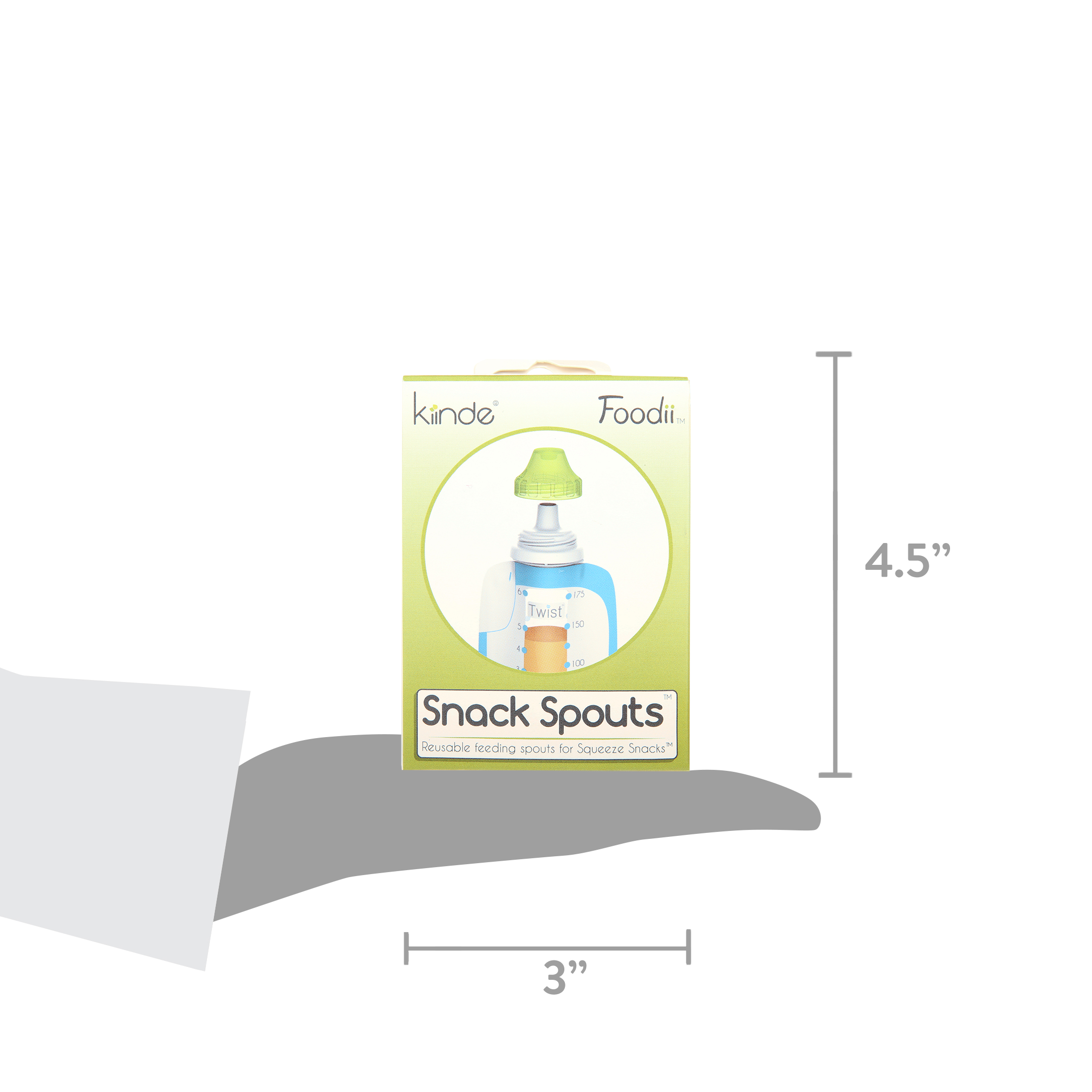 Kiinde Foodii Reusable Snack Spout Attachments, 2-Pack photo 6