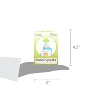 Kiinde Foodii Reusable Snack Spout Attachments for Homemade Puree Squeeze Pouches, 2-Pack