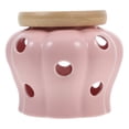 thumbnail image 1 of Tarro de cerámica para guardar ajo, con ventilación para encimera de cocina, para jengibre, cebolla y ajo, con tapa, accesorio para el hogar, 1 of 8