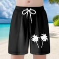 thumbnail image 2 of Gyexs Boys Swim Trunks Size 16-18 Quick Drying Beach Board Shorts Kids Floral Print Swim Trunk Swimsuit Hawaiian Beach Shorts Swim Shorts Z02-Black, 2 of 7