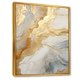 thumbnail image 2 of Designart "Artistic Beige And Gold Glacier Stone" Abstract Shapes Floater Framed Wall Decor, 2 of 5