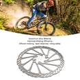 thumbnail image 4 of 180mm Disc Brake Rotor, 180mm Bike Disc Brake Rotor Easy Install  For Cycling, 4 of 8