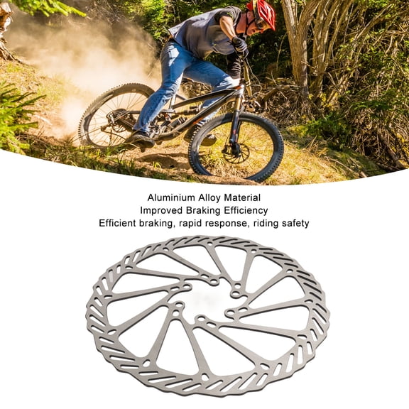 High,Performance 180mm Disc Brake Rotor, Enhanced Heat Dissipation Stable Braking