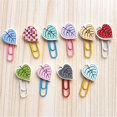 thumbnail image 2 of 10pcs Creative Colored Paper Clips, Heart-shaped Sunflowers, Small Chrysanthemum Butterflies, Nickel-plated Curved Needles, 2 of 5
