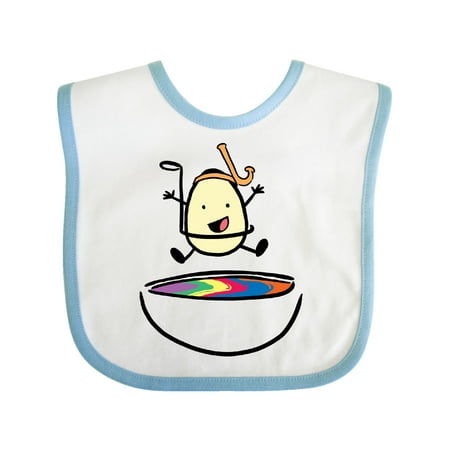 

Inktastic Easter Egg Jumping into the Dye with Snorkel Gift Baby Boy or Baby Girl Bib