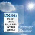 thumbnail image 6 of (2 Pack) Do Not Leave Valuables In Your Vehicle OSHA Notice Sign, 6 of 7