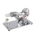 thumbnail image 3 of Sterling Engine Model, Sterling Engine Model Desktop Decoration with LED Bulb and Flywheel Stirling Engine Motor Model Educational Toy Electricity Power Generator, 3 of 7