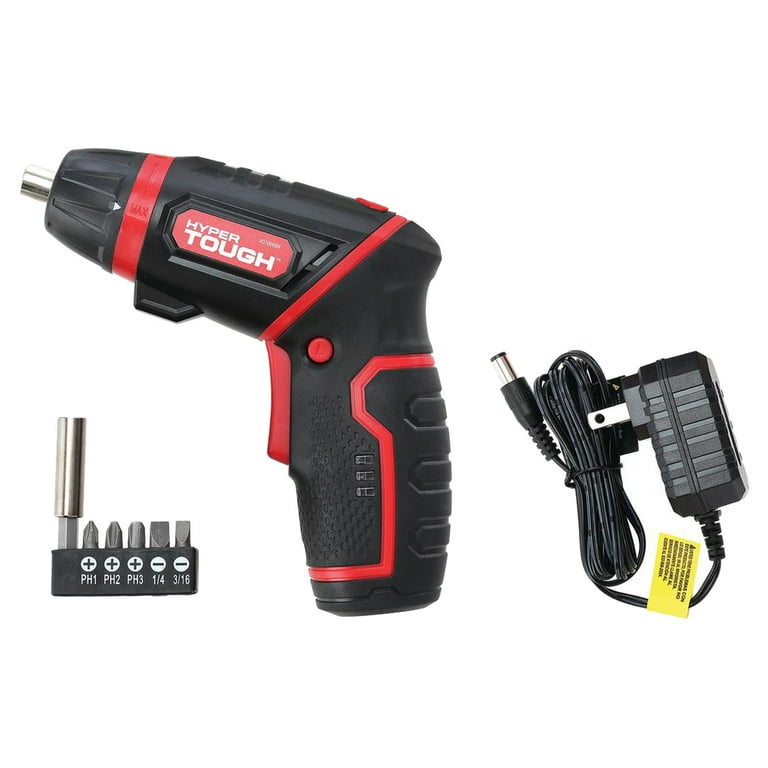Hyper Tough 4V Rotating Screwdriver 50 Piece Drill Drive Bit Set Walmart