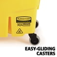 thumbnail image 4 of Rubbermaid Commercial Products WaveBrake 26-Quart Side Press Bucket and Wringer, Yellow, 4 of 10