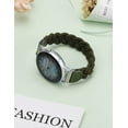 thumbnail image 3 of Wearlizer Elastic Band Compatible with Samsung Galaxy Watch 7/6/5/4 40mm 44mm/Watch 6 Classic 43mm 47mm/Watch 5 Pro 45mm/Watch 4 Classic 42mm 46mm/Watch 3 41mm/Active 2, 20mm Braided Band Women, 3 of 7