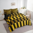 thumbnail image 3 of Castle Fairy Minimalist Rectangle 7 Pieces Bedding Comforter Set for Teens,Plaid Lattice Full Bedding Set Lightweight,Geometric Theme Fitted Sheet Flat Sheet,Ultra Soft Home Decor, 3 of 8