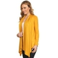 thumbnail image 3 of Women's Casual Long Sleeve Drape Front Open Jacket Cardigan, 3 of 6