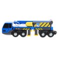 thumbnail image 1 of WEUVEB Engineering Vehicles Toy Crane Truck Model Blue Plastic Inertial Push Design 1Pack, 1 of 7