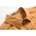 thumbnail image 2 of Men's 100% Cotton Short Sleeve Button Down Shirt, Casual Outdoor Work Shirt with Chest Pockets, Regular Fit for Daily Wear and Adventure, 2 of 5