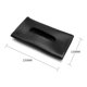 thumbnail image 5 of Caja de pañuelos para coche, juego de toallas, parasol para coche, soporte de caja de pañuelos de cuero PU para coches, color negro, 5 of 6
