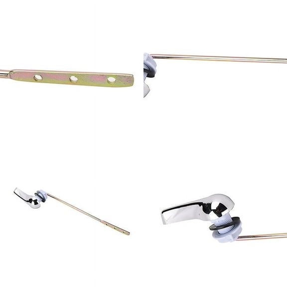 Universal Toilet Tank Flush Lever Chrome Toilet Wrench Handle Fits Most Toilet