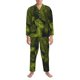thumbnail image 3 of Fotbe Tropical Palm Leaves Fern Leaf Pijama de Hombre con Estampado de Manga Larga, Conjunto de 2 Piezas, Ropa de Dormir Suave y Cómoda con Bolsillos-X-Large, 3 of 7