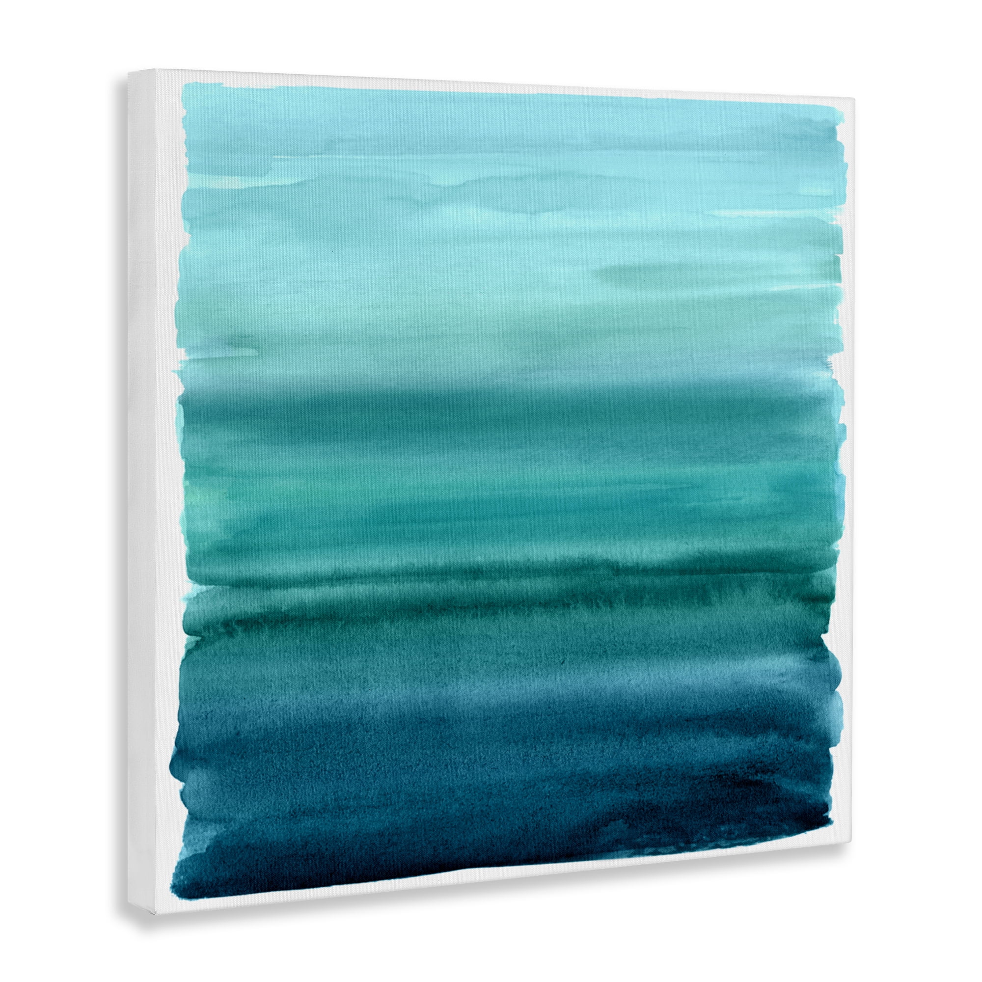 Stupell Industries Aqua Ombre Gradient Canvas Wall Art, design by Allie Corbin