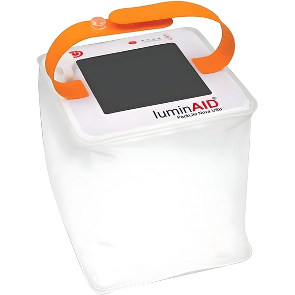 Farol solar para acampar LuminAid, inflable, LED, 75 lm