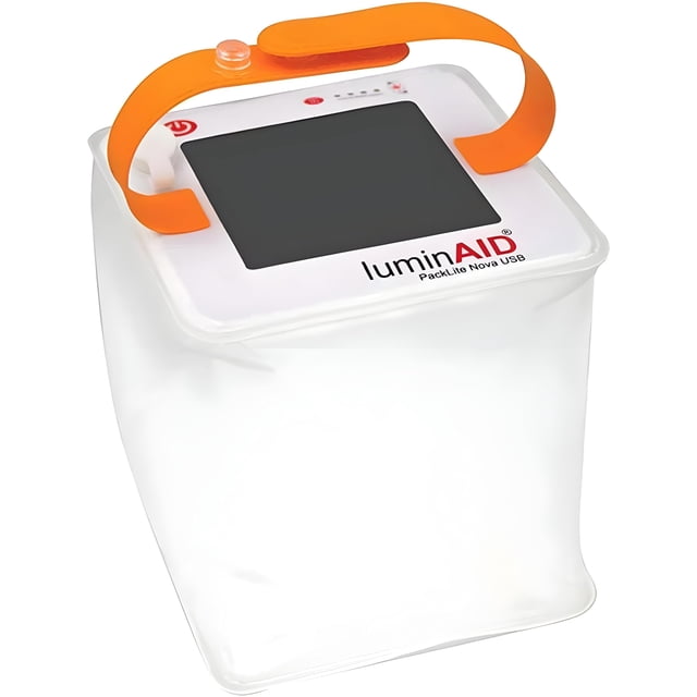 Farol solar para acampar LuminAid, inflable, LED, 75 lm