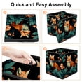 thumbnail image 4 of Fox Foldable Storage Box Organizer with Handle, 10.8"x10.5"x10.6", Large Capacity Storage Basket - Storage Cubes for Home and Office, 4 of 6