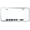 Chrome, variant on Honda Civic SI Laser Etched Logo Cut-Out License Plate Frame (Black)