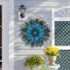 thumbnail image 4 of Guirnalda Elegante De Pavo Real Para Puerta Delantera, Corona De Pavo Real Azul Para Decoraciones Del Hogar Vogacara HA037495-00, 4 of 6