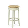 thumbnail image 3 of Carolina Classics Irving 30" Swivel Rush Seat Bar Stool in Antique White, 3 of 5