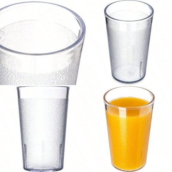 Stackable Stackable Tumbler Plastic Tumbler for Restaurants Catering Kitchens Plastic 9.5 Ounces Clear 1 Count Pack of 1