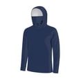 thumbnail image 4 of Men's Summer Hoodies Sun Protection Face Mask Unisex Running Climbing Fishing Workout Casual Ice Slik Lightweight Plain Long Sleeve Sweatshirts S-5XL, 4 of 9