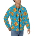 thumbnail image 4 of Zip Up Hoodies for Men - Bright golden cartoon fish Long Sleeve Comfrt Men'S Fashion Hoodies & Sweatshirts, Jackets for Men Hoodies Pullover Clothing Clothes with Pouch, 4 of 5