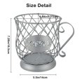 thumbnail image 2 of Cesta de Almacenamiento de Metal con Soporte para Cápsulas de Café Expreso de 2 Piezas para AMANTES DEL CAFÉ Sunnimix Contador de titulares de café, 2 of 8