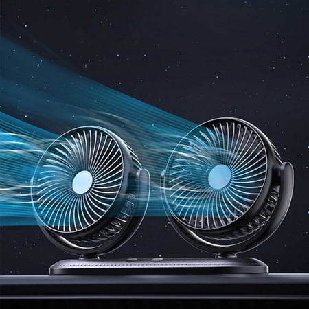 USB Fan, 12v Portable Mini Car Fan, 360 Degree Rotatable Adjustable