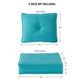 thumbnail image 3 of Sunbrella 2-Piece Outdoor Deep Seat Cushion Set in Canvas Aruba, 3 of 9