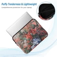 thumbnail image 2 of FORMRS 13"-13.3" Laptop Sleeve Protective Case Soft Carrying Quilted Computer Bag Cover, Red Vibrant Flowers, 2 of 7