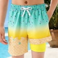 thumbnail image 1 of Maillots de Bain pour Garçons avec Doublure de Compression Shorts pour Garçons Mode Garçons Maillots de Bain pour Garçons Shorts de Bain pour Garçons Taille 5-6 Ans, 1 of 3
