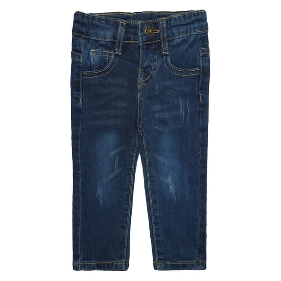 KIDSCOOL SPACE Baby Little Boys Girls Jeans,Ripped Strechy Denim Soft Slim Pants