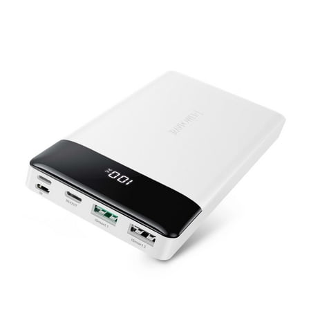 RAVPower 20000mAh Power Bank 20W PD 3.0 USB-C Power Delivery Portable Charger, White