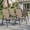 Brown, variant on Vicllax Outdoor Patio Dining Chairs Set of 2, Stackable metal chairs with All-Weather Steel Metal Frame for Yard Deck Poolside Porch, Black