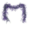 thumbnail image 2 of Neoyler Christmas Garland Artificial Rattan Leaf Vine Hanging Decoration Rustic Foliage Accent for Indoor Mantel Door Wedding Holiday Party Long Lasting Realistic Easy to Install Purple 7.9x5.9x1.2in, 2 of 9