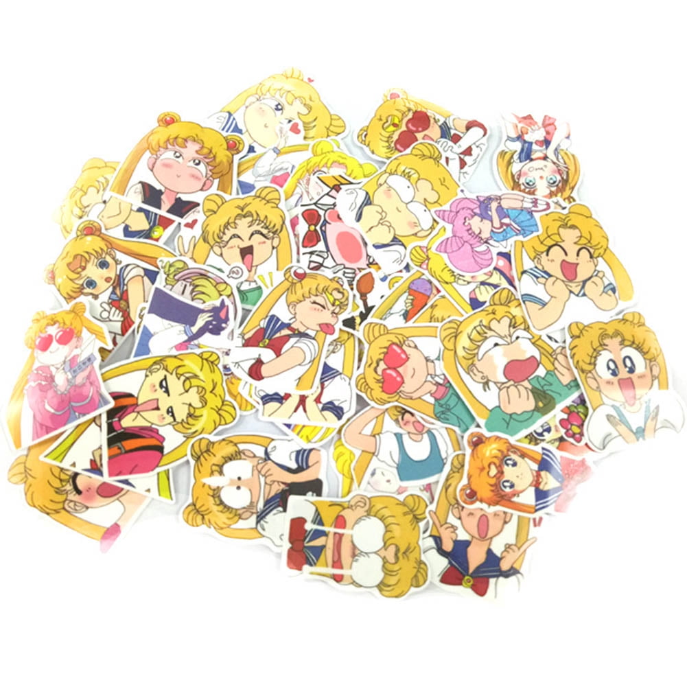 Metal Sheet Sticker Card Part 1 Sailor Moon Yellow Stripes Items Inners MT 