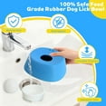 thumbnail image 2 of Dog Lick Bowl with Rolling Ball Slow Feeder Dog Bowl Interactive Lick Bowl Anti-Slip Liquid Dog Bowl for Wet Food Water & Treats Enrichment Lick Toy for Dogs Cats Small Medium Large Blue, 2 of 7