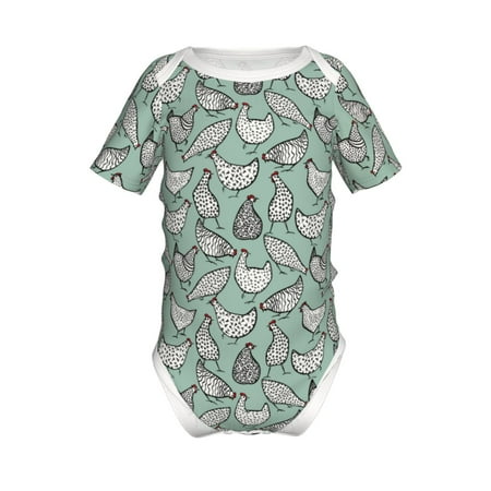 

Junzan Retro Rooster4 Print Short-Sleeve Baby Climbing Clothes Bodysuits for Infant One-Piece for Baby Boys & Girls Baby Clothes Baby Romper with Snap Closure-2 Years