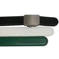 thumbnail image 2 of Joseph Elliott Belts Men's Genuine Leather Ratchet Adjustable Golf Belt, College Inspired Colors, Hunter Green White, 2 of 3