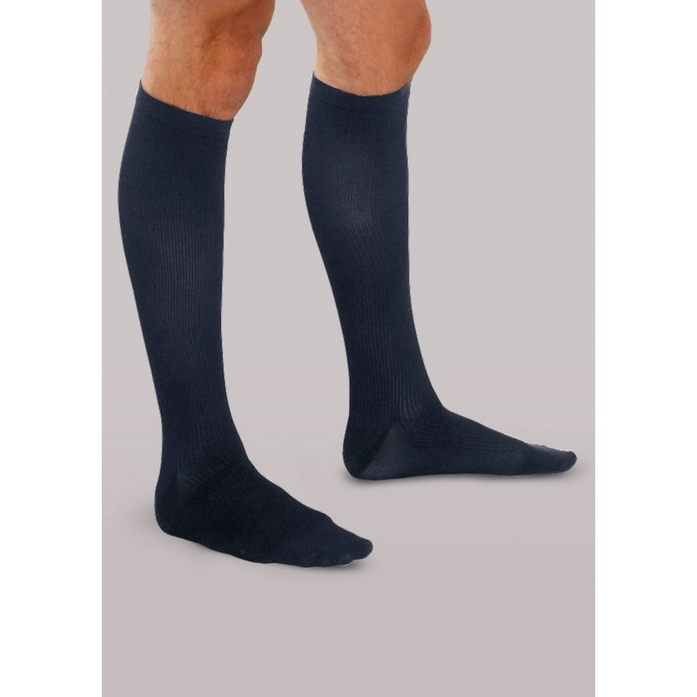 QCS Men's Medical Socks, XL, Navy