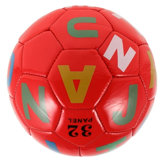 LULULION Durable Inflatable Soccer Ball with Soft Material and Alphabet for Early Education