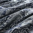thumbnail image 4 of Home Essence Charlotte 12 Piece Navy Blue Bedding Comforter Set with 100% Cotton Sheets, Cal King, 4 of 10