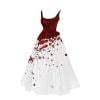 Wyzesi Robe Formelle Noire Courte Scintillante pour Femmes Robe Évasée Imprimée Sans Manches Robe Tunique Robes d'Invité de Mariage